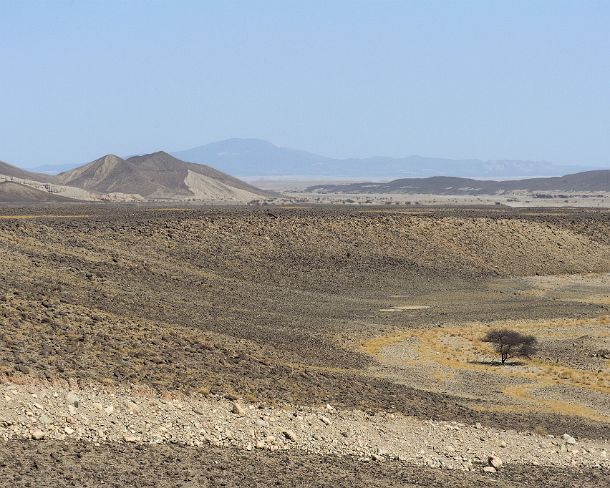 sm1gva_ET_cx3402_g Extremely arid Landschaft in der Danakil depression, of which the lowest point is situated 110m below sea level, Afar Triangle, Ethiopia