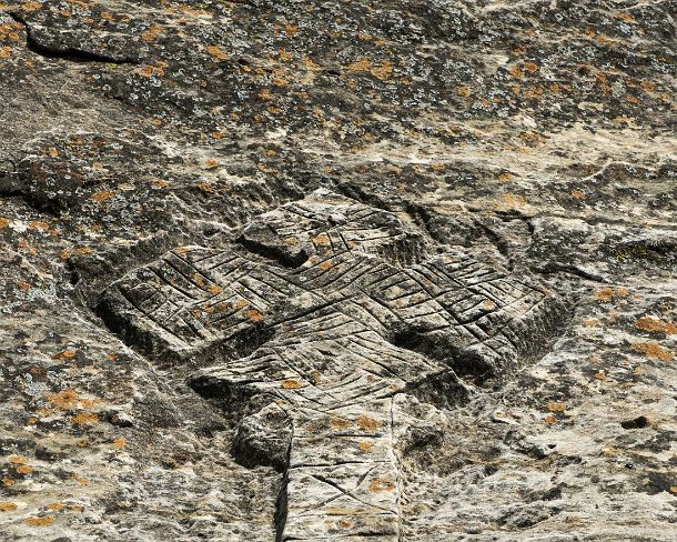 smgva_ET_1623_g Ethiopian coptic cross, outside of orthodox rock-hewn church Mikael Mellehayzengi, Tsaeda Amba, Tigray, Ethiopia