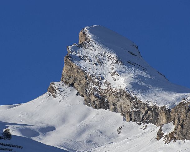 smGVA_MSC_c4s4003_g Peak of Pointe de Chemo seen from Ovronnaz, Bernese Alps, Valais, Switzerland